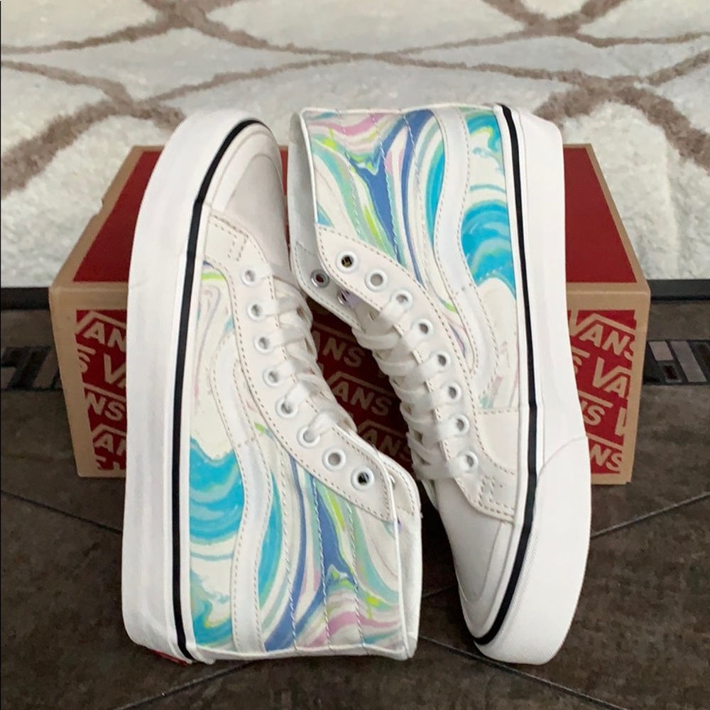 •VANS SK8-Hi 138 DECON RESIN SWIRL Marshmallow WMNS - Picture 10 of 16
